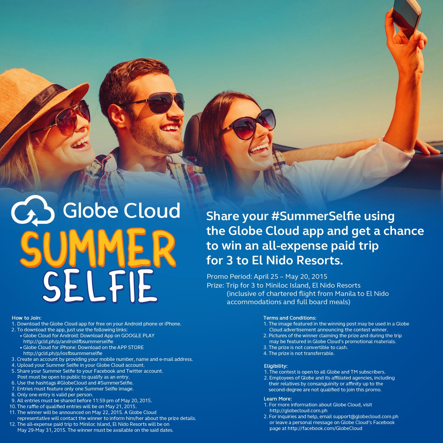 Globe Cloud Summer Selfie