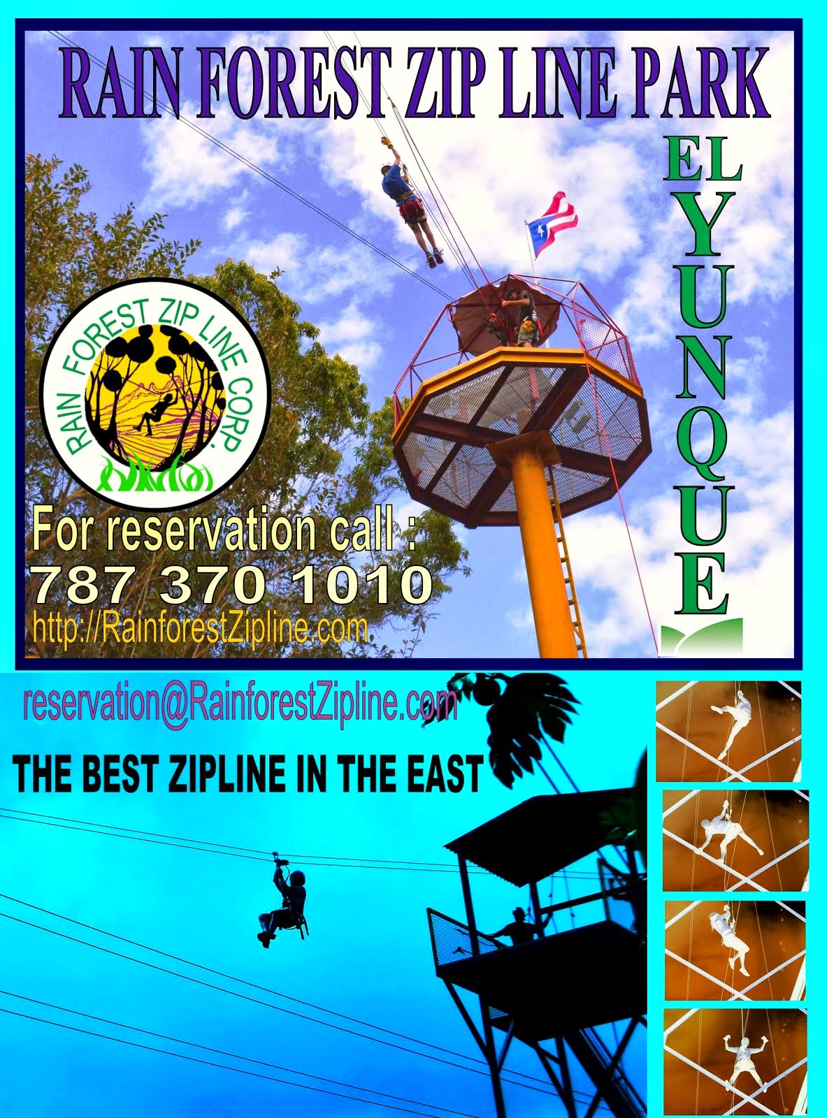 Rainforest Zip Line Park ZIPLINE TOUR PR