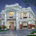 Modern Colonial type home plan with 4 bedrooms