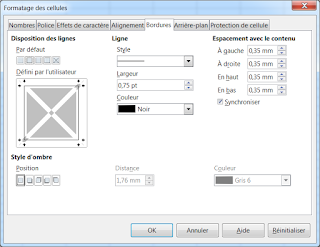 format cellules bordures format cellules bordures