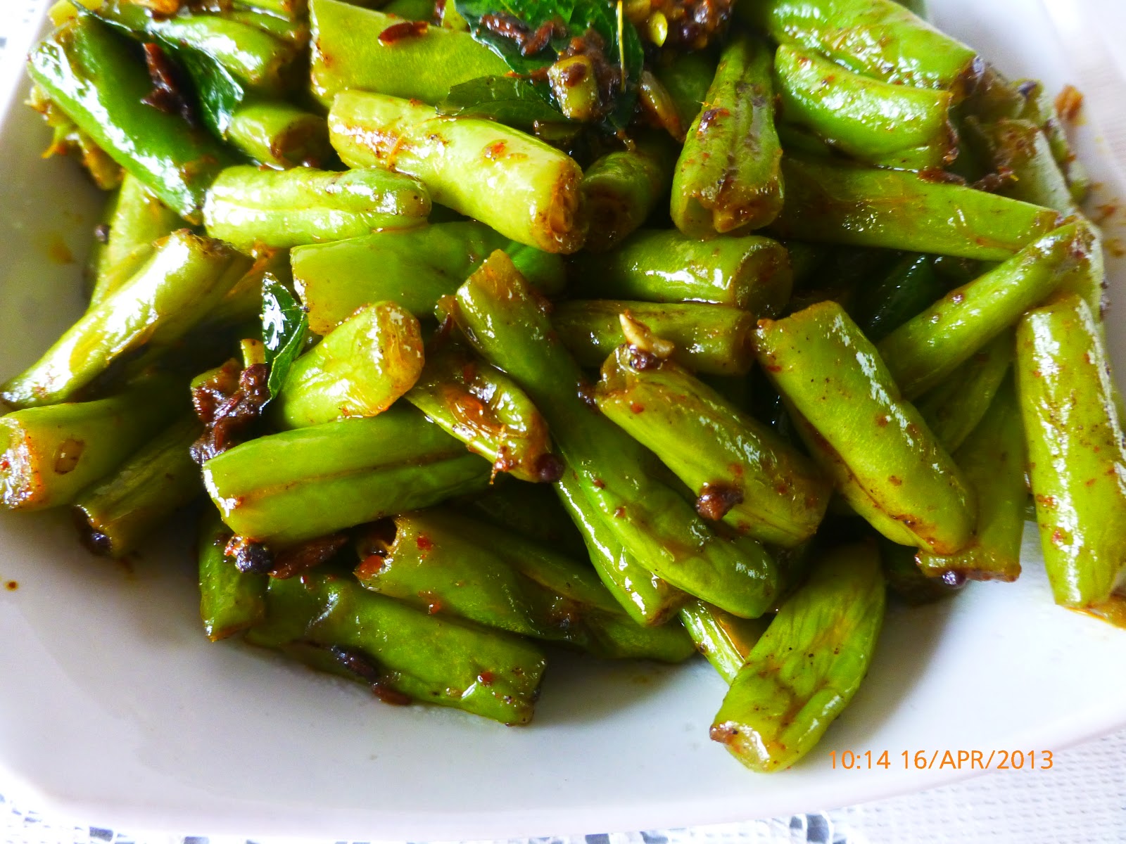 Singapore Chettinad Recipes Malaysian Style Beans Stir Fry