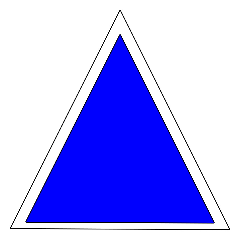 треугольник для детей. синий равносторонний треугольник. треугольник. треугольник символ. синий треугольник.