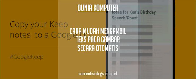 Cara Mudah Mengambil Teks Pada Gambar Secara Otomatis Cara Mudah Mengambil Teks Pada Gambar Secara Otomatis