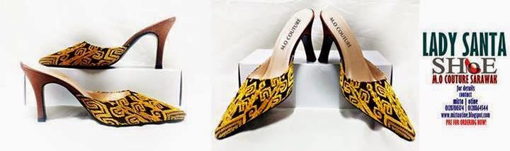 Pua Kumbu Shoe by M.O Couture & Wedding Sarawak