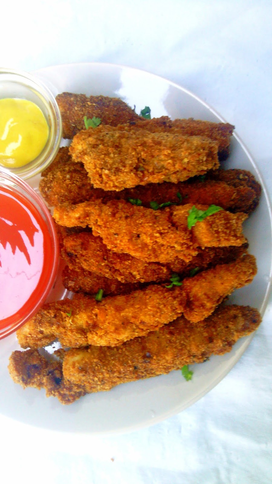 GINGER GARLIC BALSAMIC FISH FINGERS