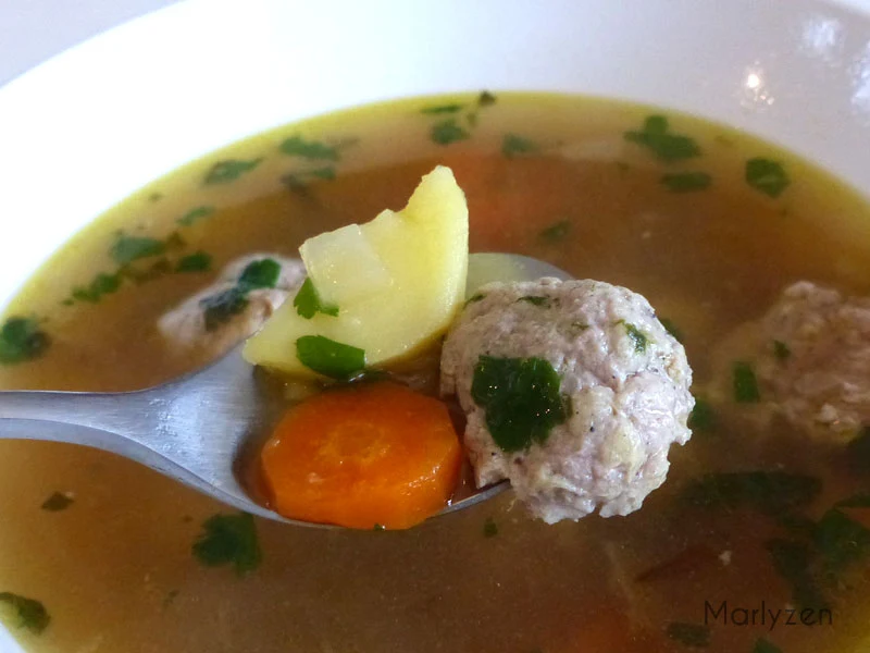 Soupe de boulettes de porc | Marlyzen, cuisine revisitée