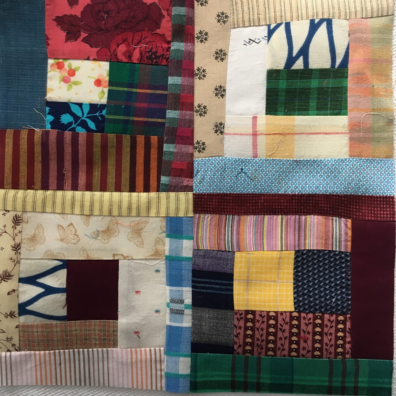 Wabi Sabi Quilts More Little Improv Log Cabins