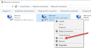 Delete Network Adapter
