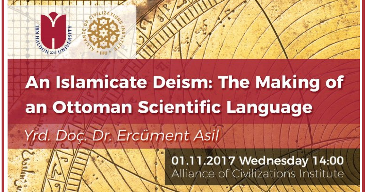 AN ISLAMICATE DEISM THE MAKING OF AN OTTOMAN SCIENTIFIC LANGUAGE