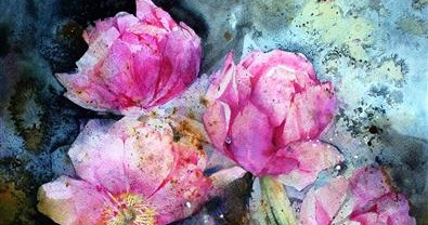Lorna Kirin - Recent Paintings: Peonies - Watercolour and ink on ...