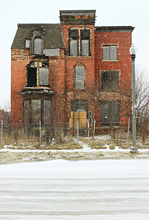 Brush Park Decay- Detroit, MI, Abandoned and caved in build…