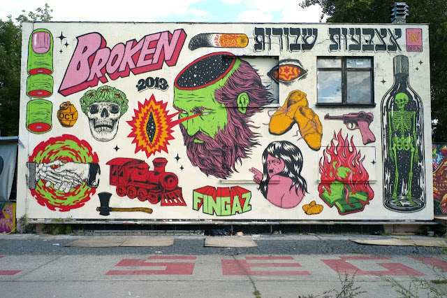 Holocaust Inspired Street Art Mural By Israeli Crew Broken Fingaz On The Streets Of Berlin, Germany 1