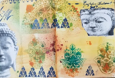 Lesta Frank: Art Journaling with StencilGirl® Stencils