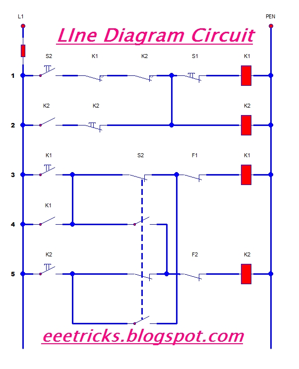 eeetricks.blogspot.com: Line Diagram Circuit