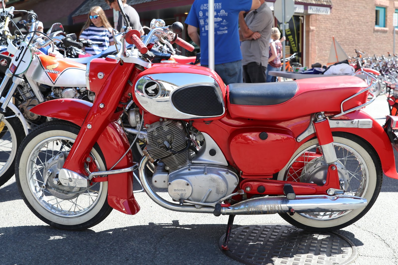 OldMotoDude: Honda Dream on display at the 2018 Western Co. Vintage