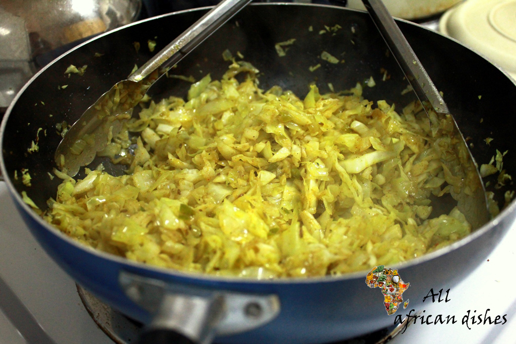 ALL AFRICAN DISHES UGANDAN RECIPES (CURRIED CABBAGE)