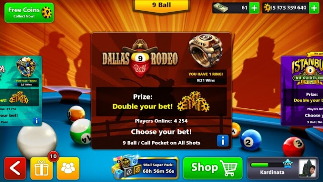 trik bermain game billiar android 8 ball pool
