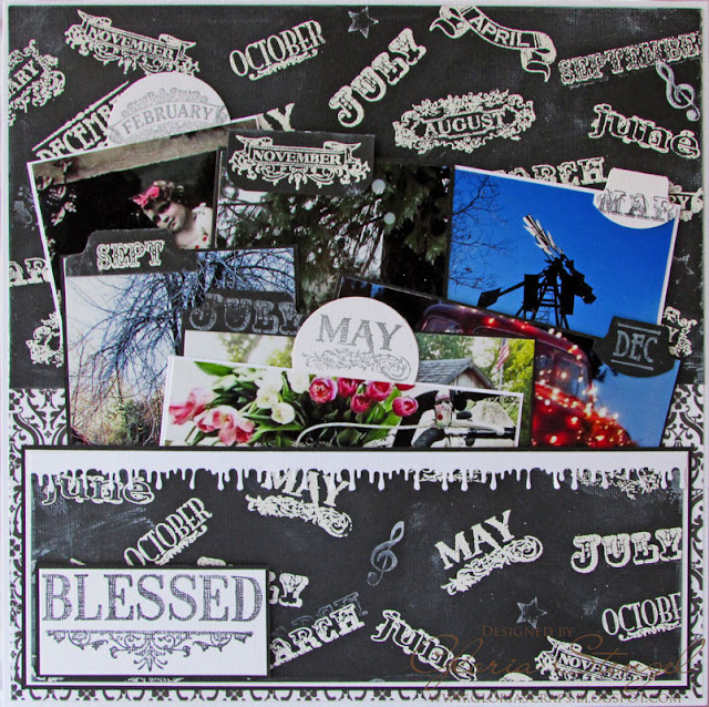 Scraps of Life Hampton Art Chalkboard Layout