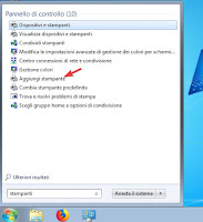 Aggiungi stampante Stampante Windows 7
