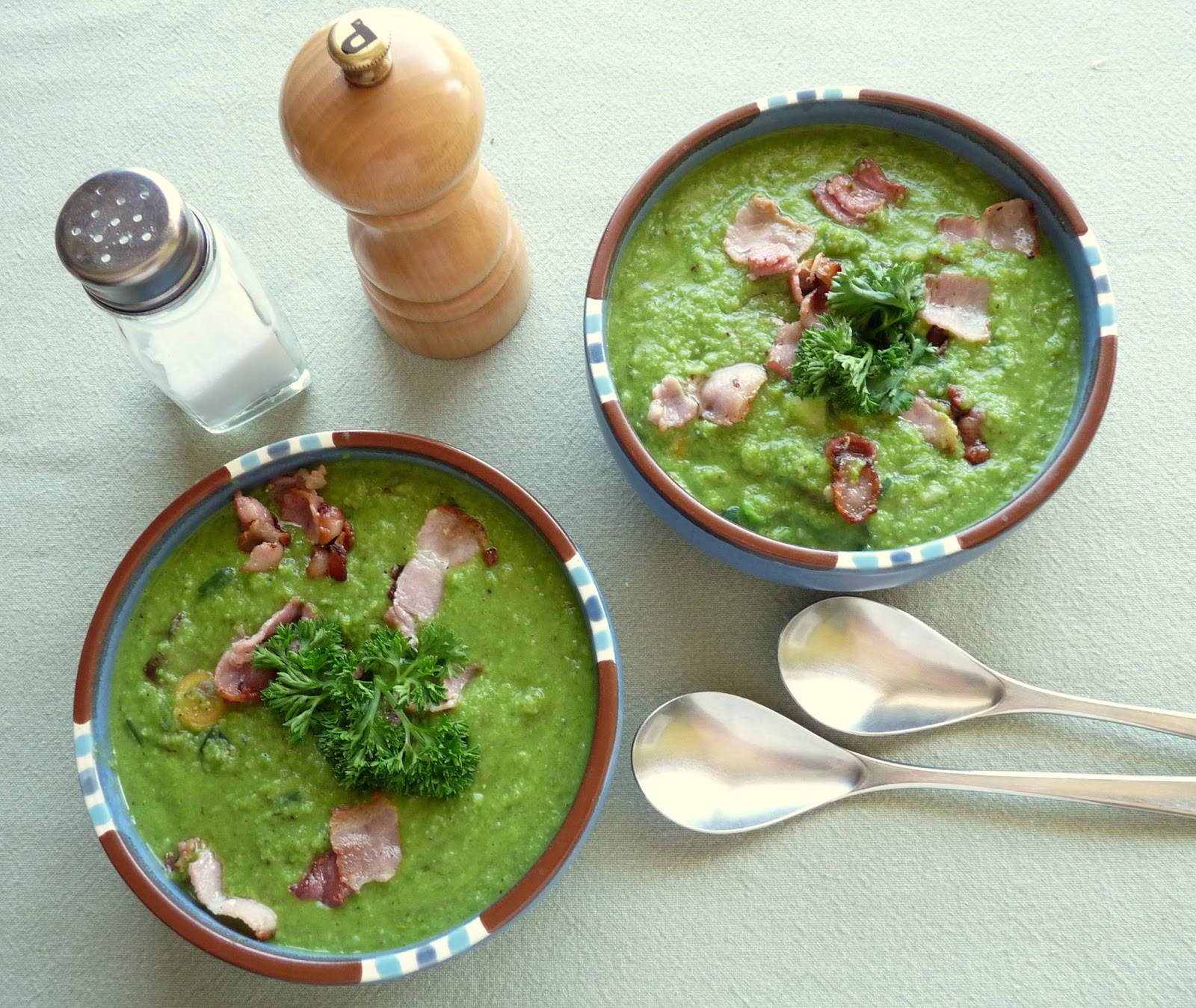 Classic Pea Soup Made With Fresh Peas