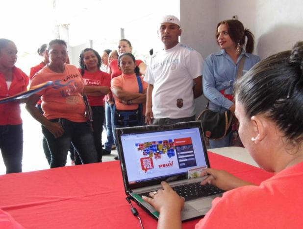 Activación del Carnet del PSUV