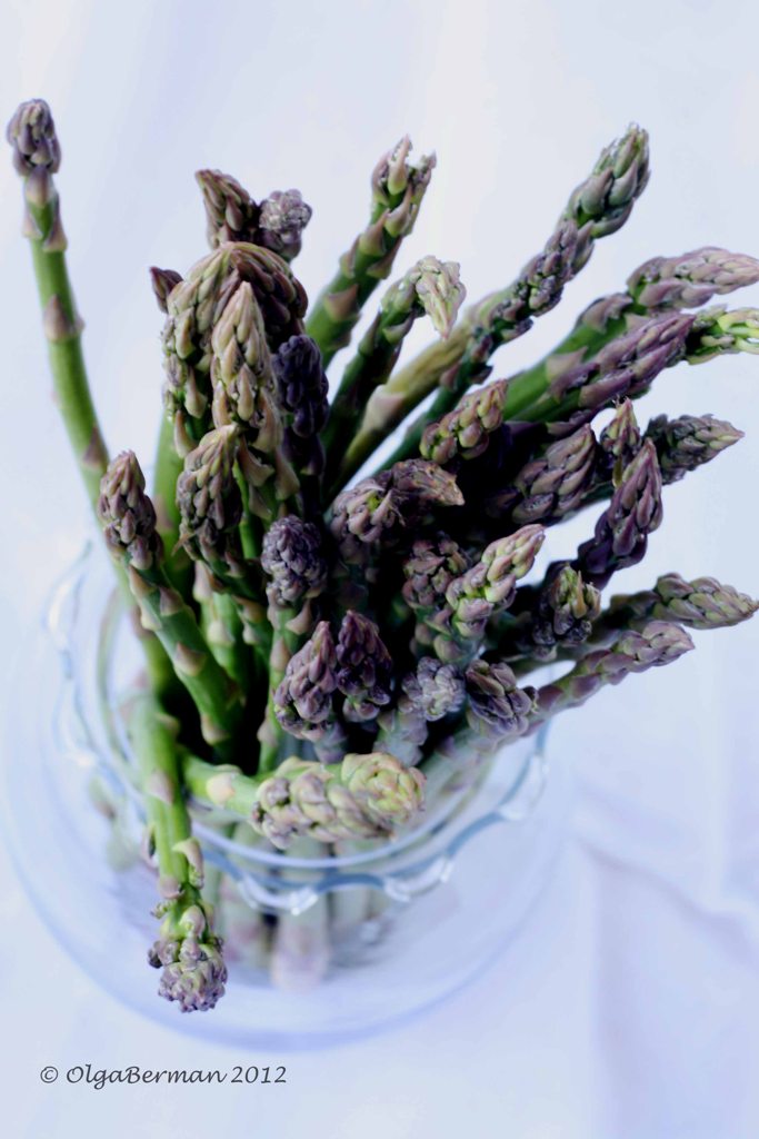 Mango & Tomato Pan Roasted Asparagus with Queso Fresco