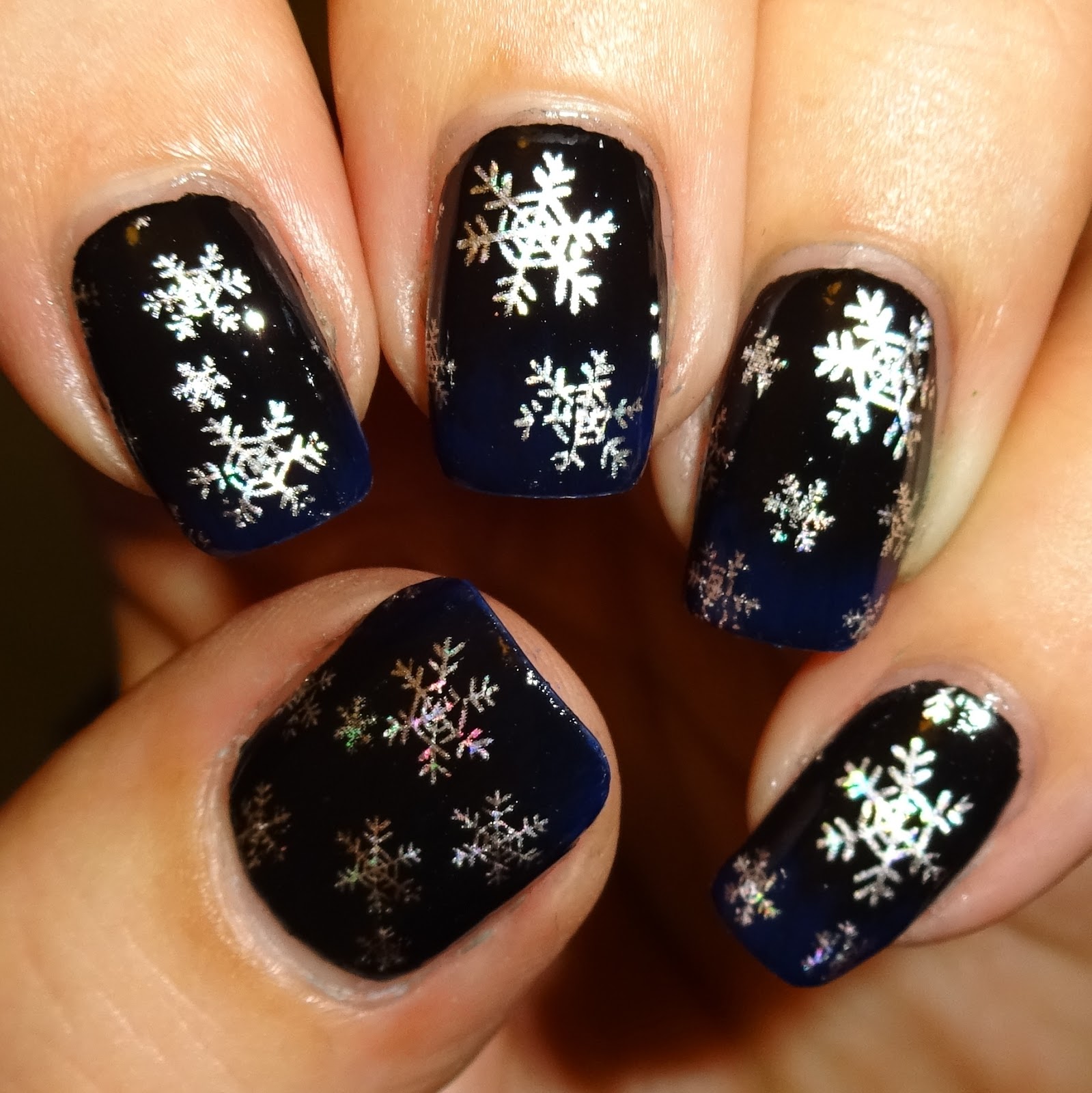 Wendy's Delights: Frosted Snowflake Nail Foil from Sparkly Nails