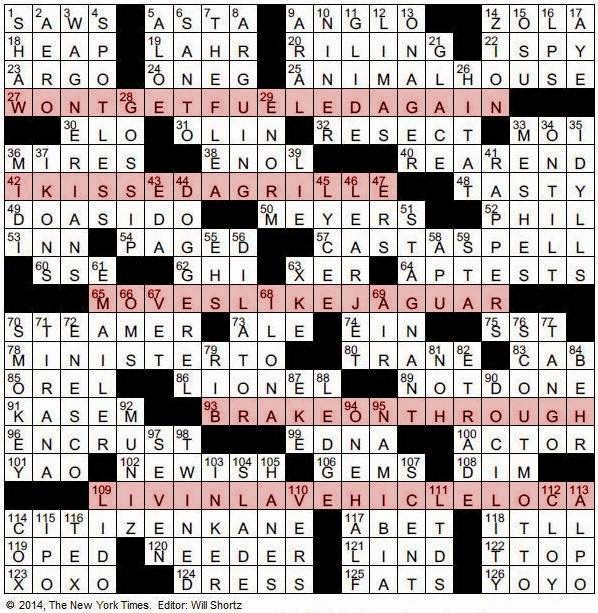 The New York Times Crossword in Gothic&quot;