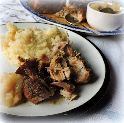 Roast Pork Shoulder with Sage & Onion