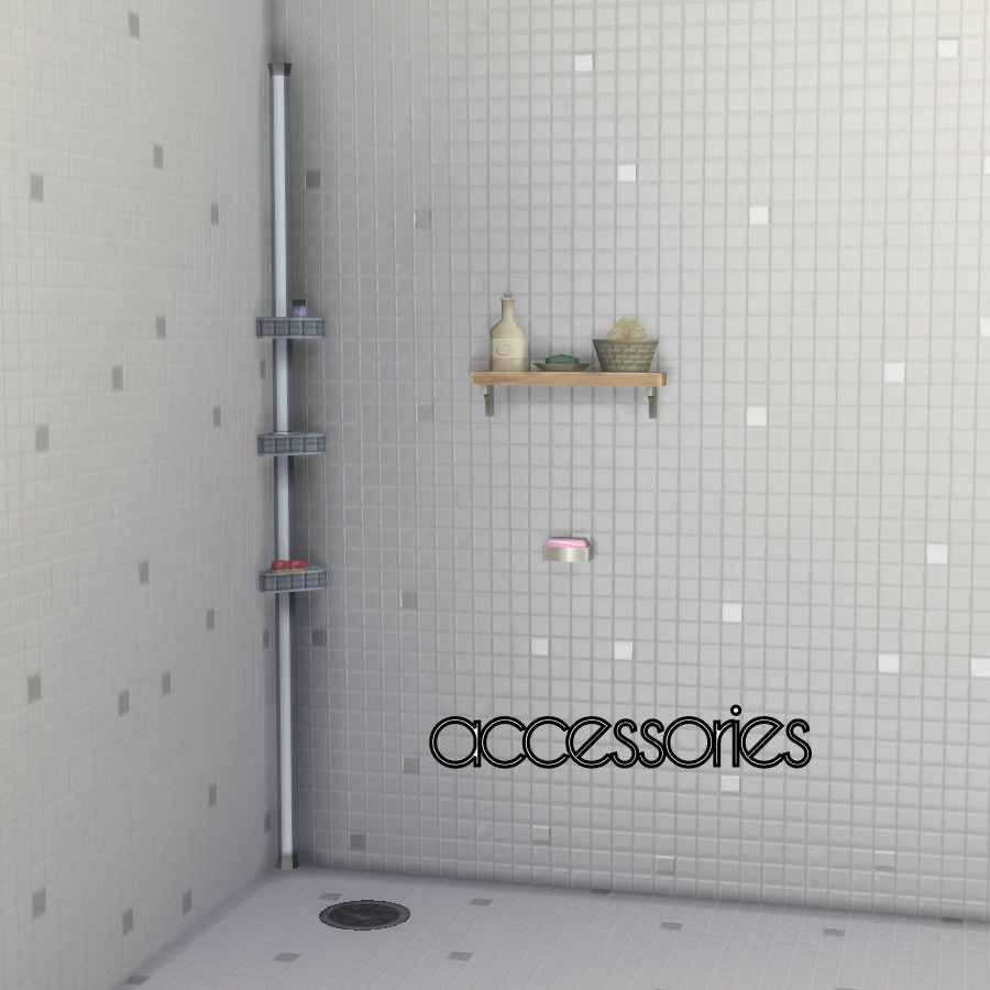 Sims 4 CC's The Best BuildaShower Kit by Madhox