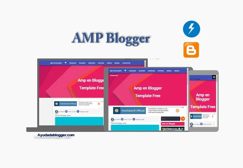 Plantilla para Blogger en Amp