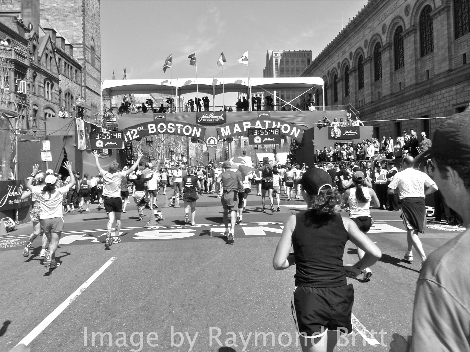 RunTri Boston Marathon Finish Line on Boylston Street The Runner's