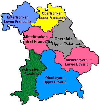 Provinz Karten Bayern | Karte von Deutschland Stadt Regionalen Politisch Provinz Karten Bayern | Karte von Deutschland Stadt Regionalen Politisch