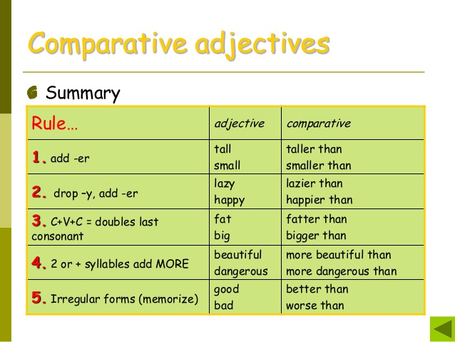 english-club-humberto-juanes-year-5-comparative-adjectives