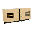 TOKYO Tủ Kệ Trang Trí 160x45.5x80 cm Màu Gỗ Sồi Bavarian