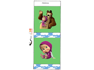 Masha y el Oso: Etiquetas para Candy Bar para Imprimir Gratis. Etiquetas de Masha y el Oso para imprimir gratis.