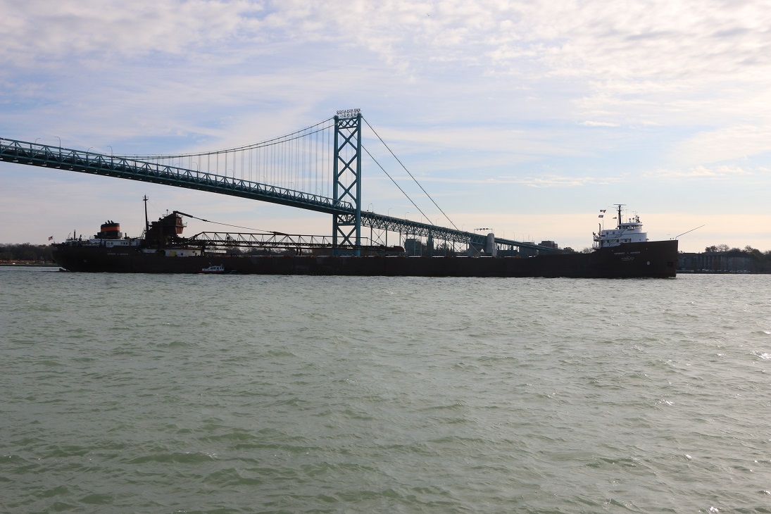 Michigan Exposures The Herbert C. Jackson Passes Riverside Park