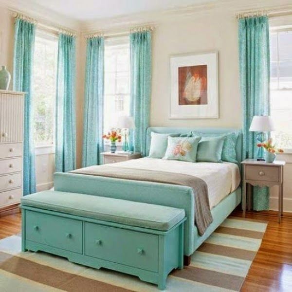 Cuartos para adolescentes en gris y turquesa dormitorios colores ...