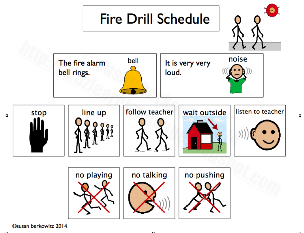 Classroom Freebies Too Help Kids with Autism Get Through Fire Drills during National Fire