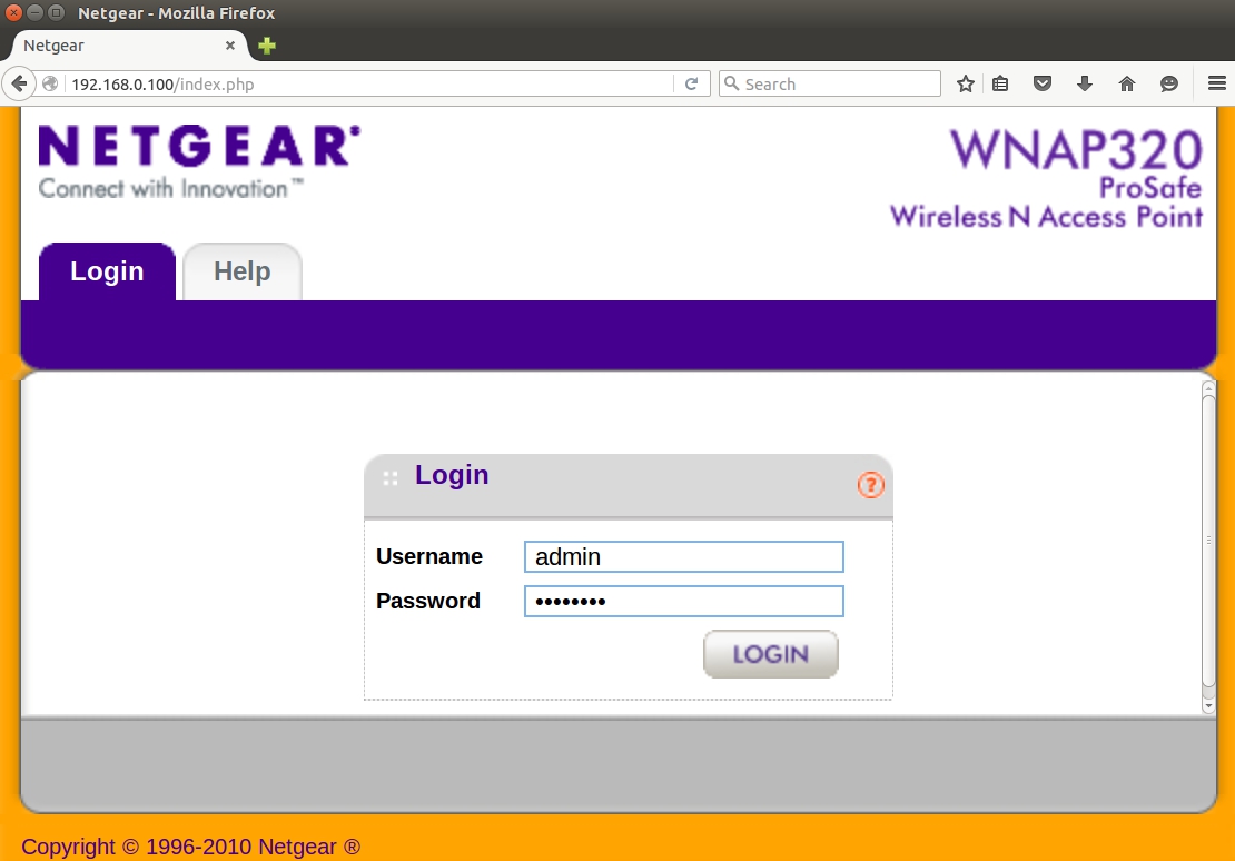 Whitelist 1 Emulating NETGEAR router firmware