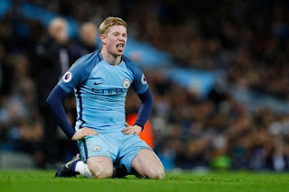 Manchester Citys Kevin De Bruyne Looks Dejected