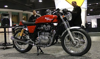 Royal Enfield Cafe Racer from bike show in Seattle