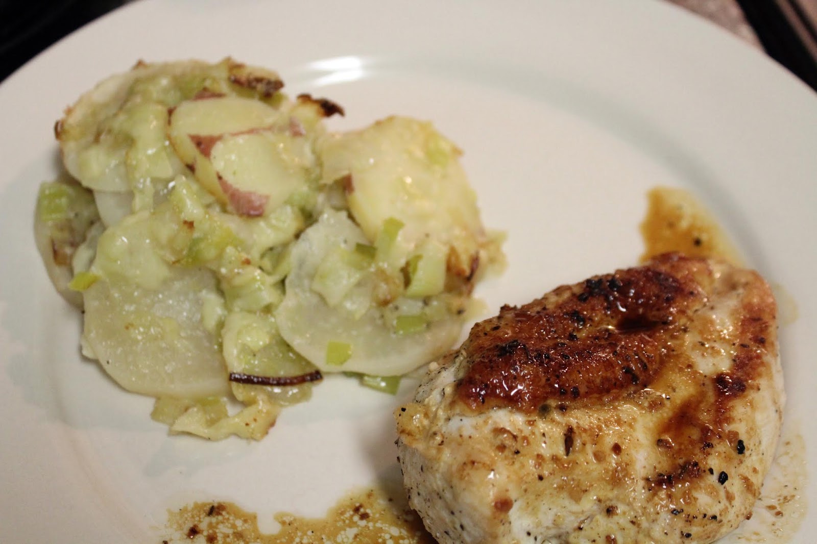 A low carb swap for the ages! (Turnip, Potato and Leek Gratin with