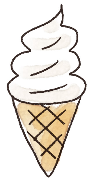 最高かつ最も包括的なイラスト ソフトクリーム 花の画像