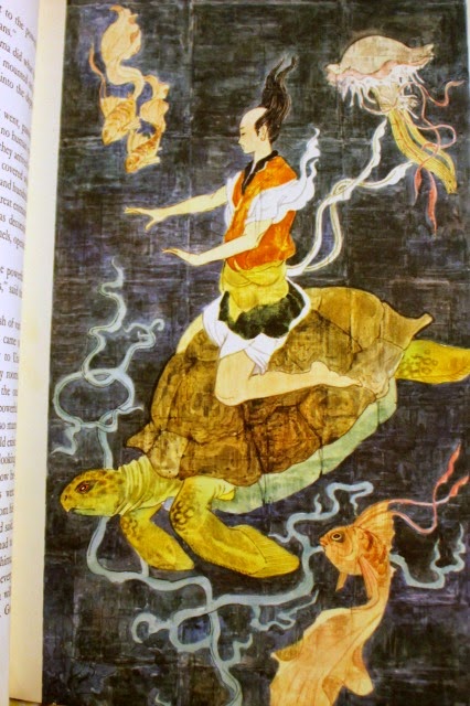 "The Legend of Urashima" - Japanese Fairy Tales (A Giant Golden Book) translated by Mildred Marmur, illustrated by Benvenuti. Golden Press, 1960.