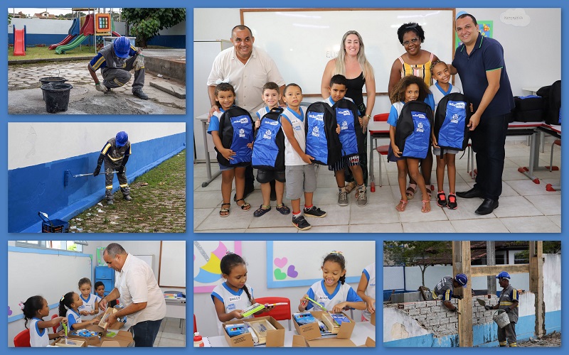 Rio das Ostras volta às aulas com escolas reformadas e entrega de material para alunos Rio das Rio das Ostras volta às aulas com escolas reformadas e entrega de material para alunos Rio das