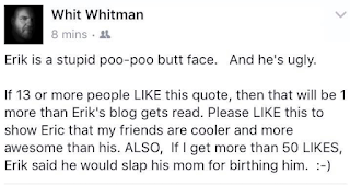 Ken "Whit" Whitman Facebook Post Ken "Whit" Whitman Facebook Post