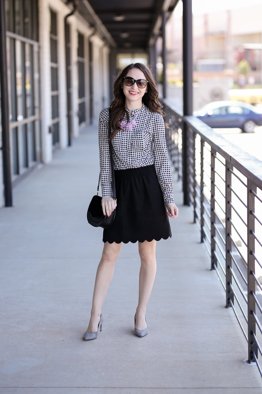 Black Scallop Skirt | Caralina Style