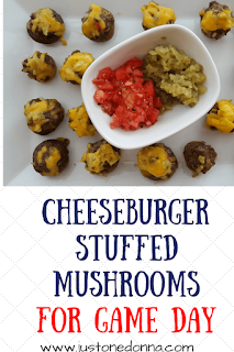 Cheeseburger Stuffed Mushrooms