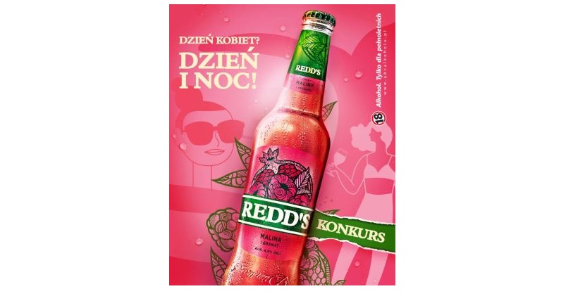 Wygraj cztery puszki piwa Redd’s Konkurs